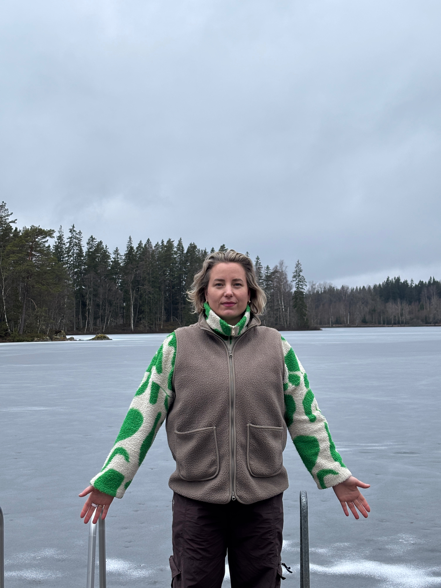 Trine i bevægelse på stranden